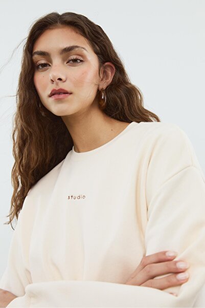 Stradivarius Studio balloon sweatshirt