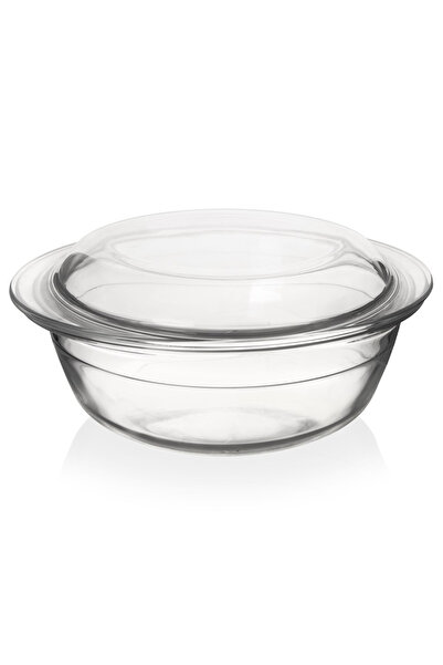 shumee Vas de sticlă rezistent la cuptor cu capac 24x20x10 cm, 1,5 l