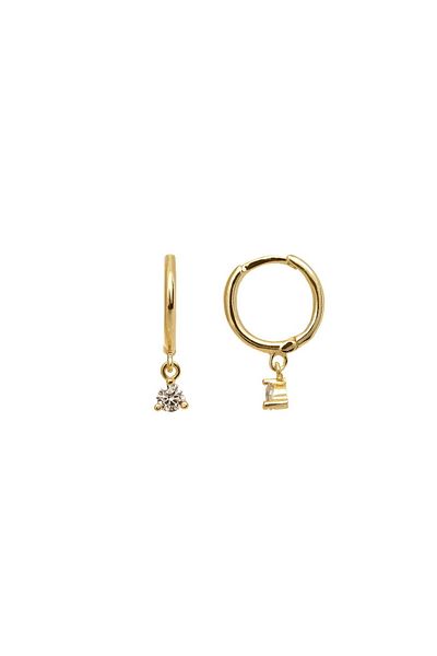 ohmygod jewelry Cercei din aur Swan