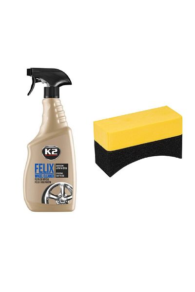 K2 FELIX rim spray package, 750ml + applicator sponge, 95x35x65mm