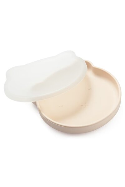 Kidnort Farfurie cu capac pentru copii cu baza antiderapanta 400 ml Retter Mj...