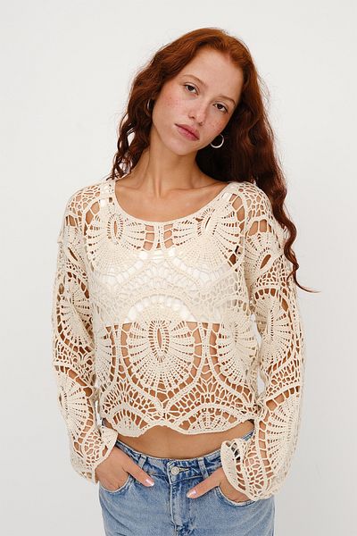Addax Lace Pattern Blouse B3000-E6