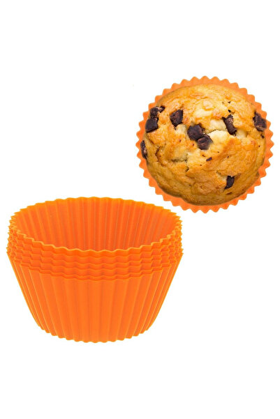 shumee SILLINIE Orange Silicone Muffin Molds 5.5 cm 6 pcs.