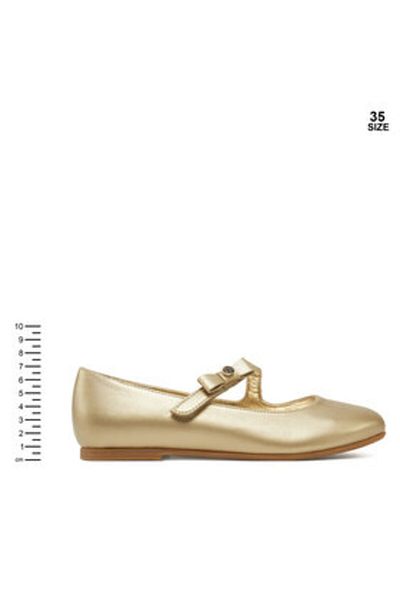 Calvin Klein Jeans Girls Ballet Flats V4A3-83042-1322514- Gold