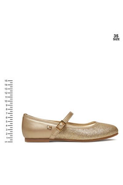 Tommy Hilfiger Girls Ballet Flats T4A3-33930-0572514 Gold