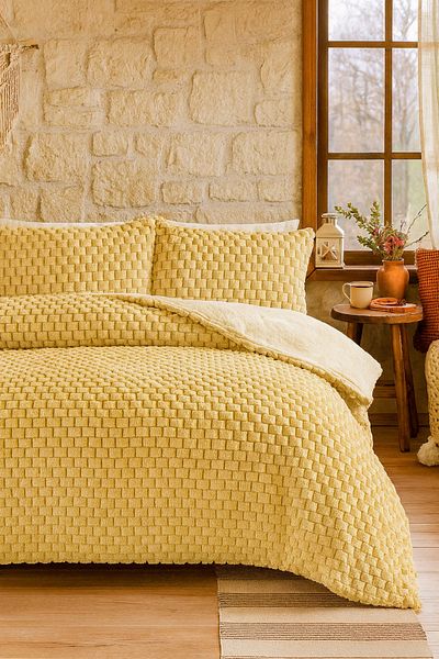 Evimcim Winter Tale Quilt Set Double - 195X215 Quilt and 2 Pieces 50X70 Pillowcases, Soft Texture