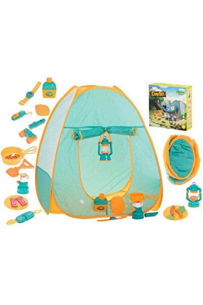 kik Set cort de plaja/camping si accesorii, KIK, Plastic, 80cmx80cmx90cm, Por...