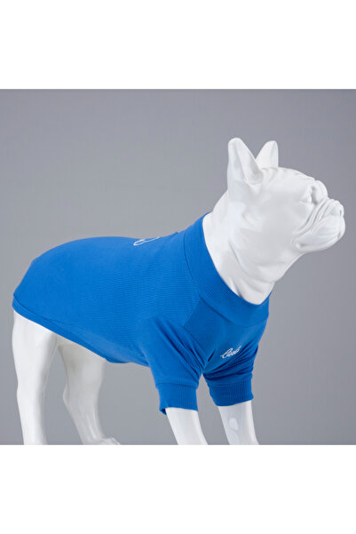 Lindodogs تيشيرت ليندو دوجز أون ذا كلاودز للكلاب باللون الأزرق مقاس 6