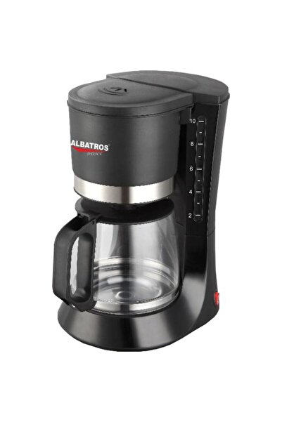 ALBATROS Cafetiera DELICE, 1.2L, 680W (Black/Stainless Steel)