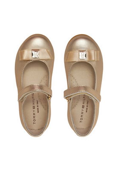 Tommy Hilfiger Girls Ballet Flats T1A3-33927-0220514 Gold