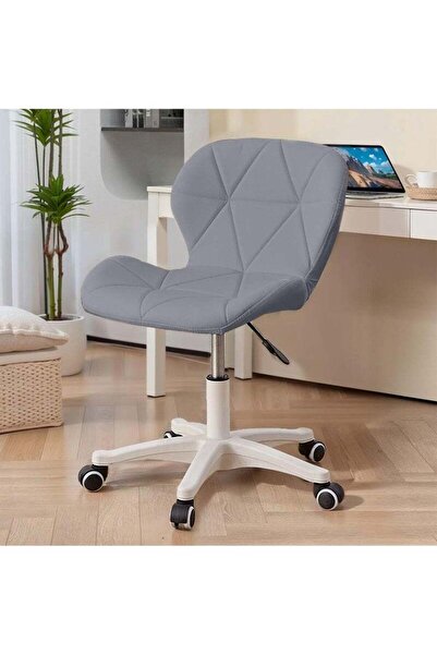 Taimi 4-Pieces Ergonomic Desk Chair with Adjustable Height, Study Chair, with Swivel Wheels 360° - Gray