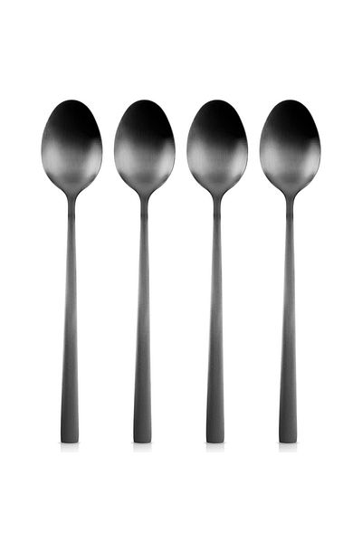 shumee Black steel cocktail spoons 4 pieces.