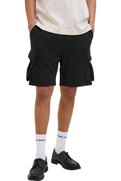 Jack & Jones Σορτς JACK & JONES Gordon Loui Cargo Mid - 12268777-Μαύρο