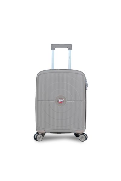 Mnuk PREMIO Carry On Luggage with Anti-Theft Zipper, TSA Lock, PP Material| Cabin Size 20-Champagne