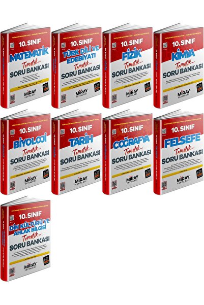Miray Yayınları Miray 2026 10. Sınıf Tematik Konu Özetli Tüm Dersler Soru Ban...