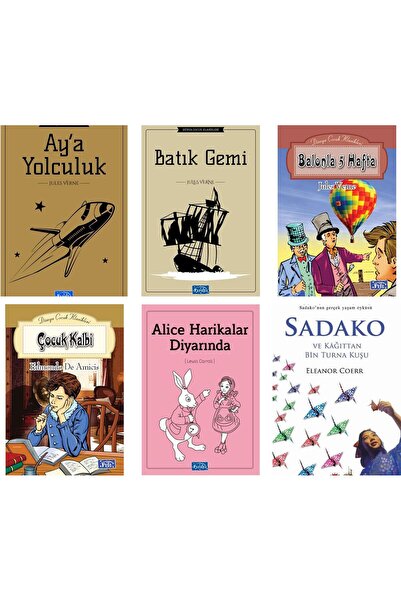 Beyaz Balina Yayınları Sadako ve Kağıttan Bin Turna Kuşu Ortaokul 6 Kitap Set