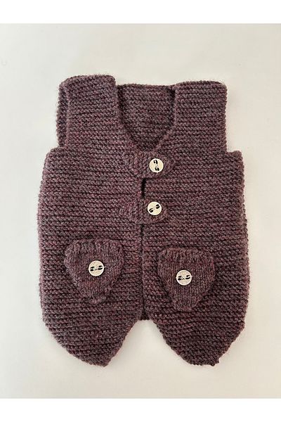 Clothes Box 100% Wool Hand Knitted Baby & Kids Vest