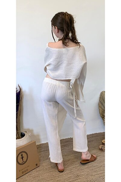 ARİNNASİDE Knitted Detailed Trousers