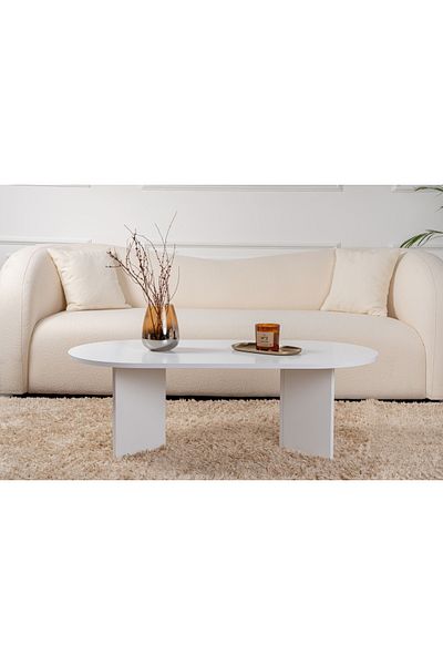 UnicUtil Coffee table, Modern Touch, UnicUtil, 119 x 60 x 40 cm, White
