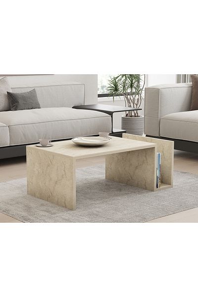 UnicUtil Coffee table, Modern Touch, UnicUtil, 87 x 50 x 33 cm, Cream