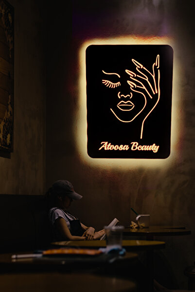 Genel Markalar Led Işıklı Kişiselleştirilebilir Kadın Temalı Tablo Biana Deko...