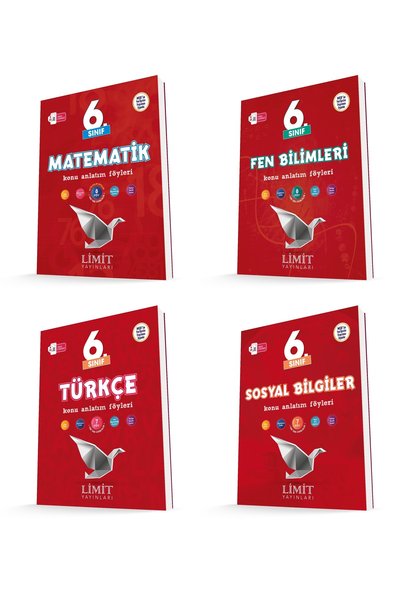 Limit Yayınları Limit 2026 6. Sınıf Matematik + Türkçe + Fen + Sosyal Konu An...