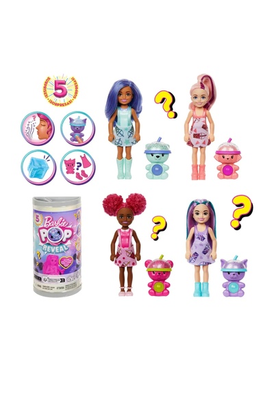 mattel Mini papusa Barbie Pop Reveal Bubble Tea Mix