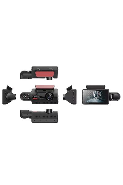 Kanonik Education 3 Inch Ips Screen Dual Lens 1080P Car Camera – Wifi & Night Vision Security