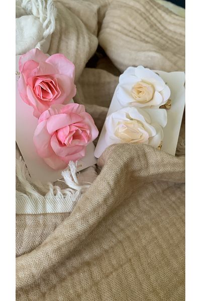 Honeybeeatelier Mini Rose Shape 2-Pack Hair Clip