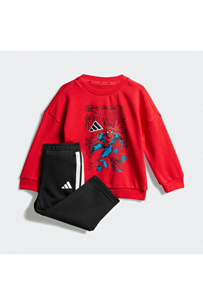 adidas I Marvel Sm Jog Bebek Günlük Eşofman Takımı JV7371 Kırmızı