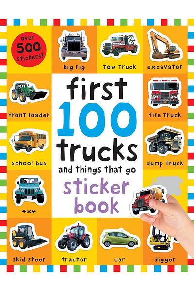 Priddy Books First 100 Stickers: Trucks and Things That Go Sticker Book, with over 500 Stickers - First 100