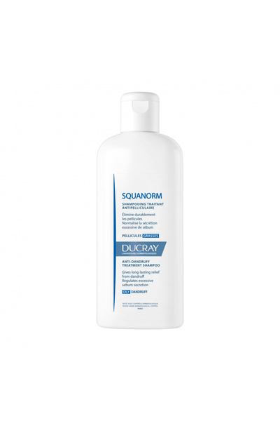 Ducray Squanorm Shampoo, 200 ml Gras