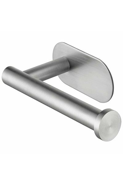 Aptel Toilet paper holder, self-adhesive, stainless steel, silver