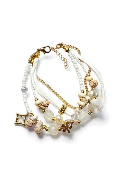 PETEK AKSESUAR ETHNIC BOHEM MULTI BRACELET NATURAL STAR
