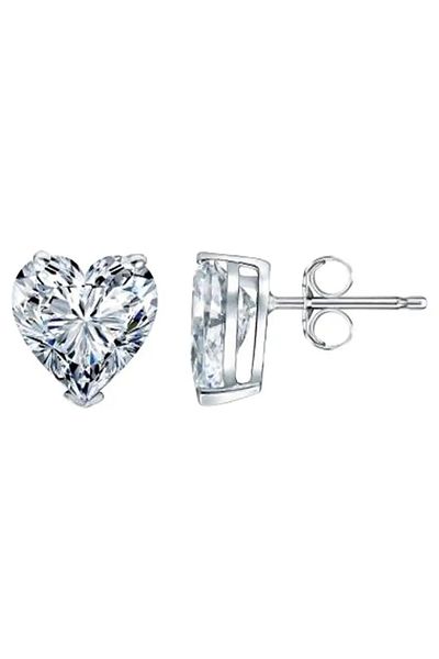 ohmygod jewelry Cercei inimă din argint 1 cm