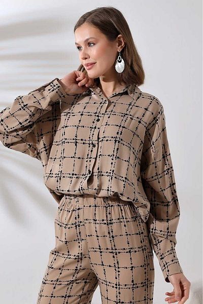 stcococix since 1990 Wide Leg Comfortable Business Pants Wide Loose Leg Patterned High Waist