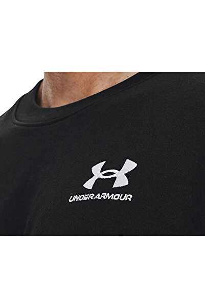Under Armour Ανδρικό μπλουζάκι με μαύρο λογότυπο UA, βαρύ ύφασμα