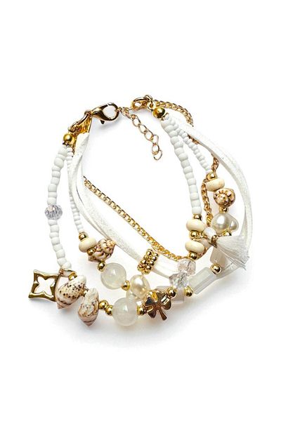 PETEK AKSESUAR ETHNIC BOHEM MULTI BRACELET NATURAL STAR
