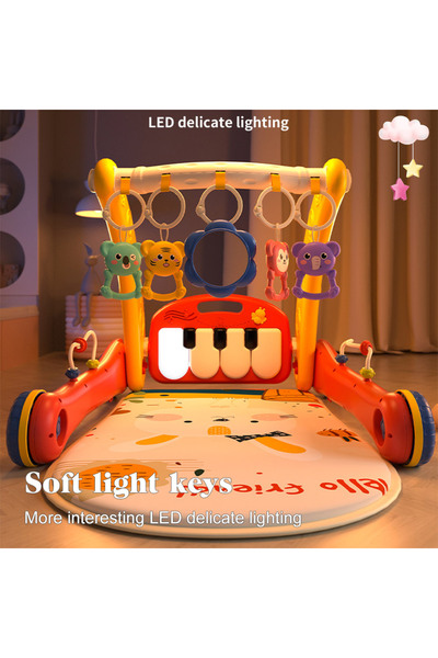 Ma Baby 3 in 1 Baby Gym Play Mat, Baby Piano Mat Kick and Play for Babies Infant Play Mat