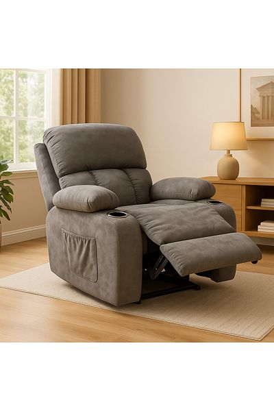 SAHABA Gray Cloud Recliner Chair