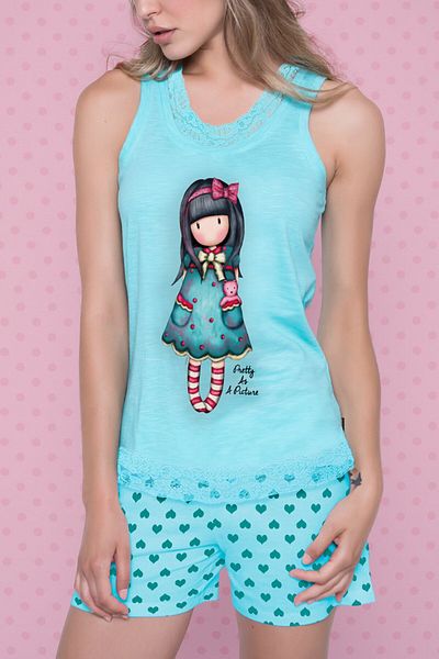 Santoro Gorjuss women's short pajamas Pretty as a Picture