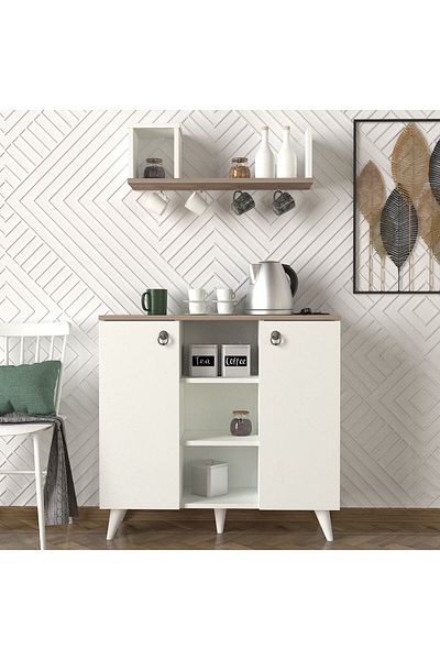 SAHABA Seddra coffee corner, white and gray color