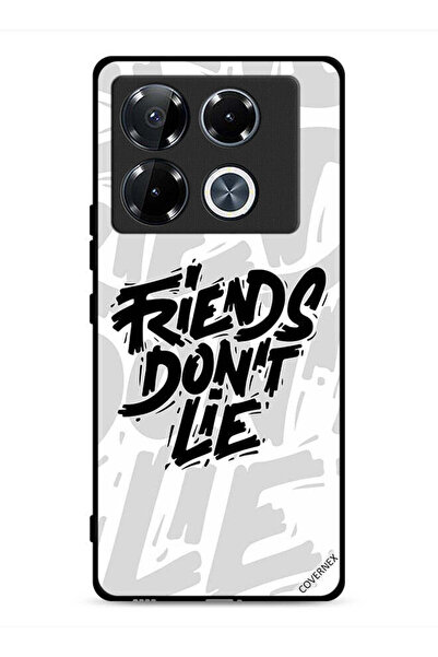 Covernex غطاء حماية لهاتف Infinix Note 40 Pro Plus 5G بطبعة "الأصدقاء لا يكذبون"