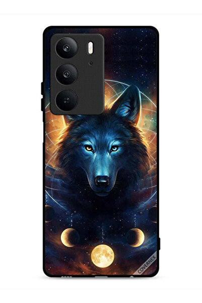 Covernex غطاء حماية لهاتف Realme C75 4G بتصميم ذئب في الفضاء