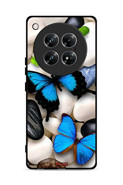 Tolwak غطاء حماية لهاتف إنفينيكس زيرو 40 بنقشة فراشات على أحجار