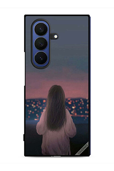 Covernex غطاء حماية لهاتف سامسونج جالاكسي زد فولد 7 بنقشة فتاة واقفة