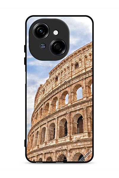 Covernex غطاء حماية لهاتف Tecno Spark Go 1 4G بتصميم مبنى عتيق