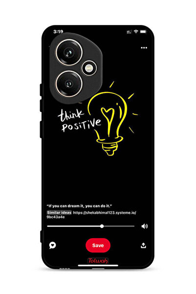 Tolwak غطاء حماية لهاتف Honor 400 - فكر بإيجابية