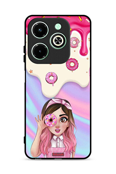 Tolwak غطاء حماية لهاتف Infinix Hot 40i 4G يحمل صورة دونات