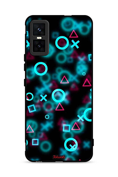 Tolwak غطاء حماية لجهاز Infinix GT 30 Pro برسومات أيقونات لعبة الحبار الصغيرة